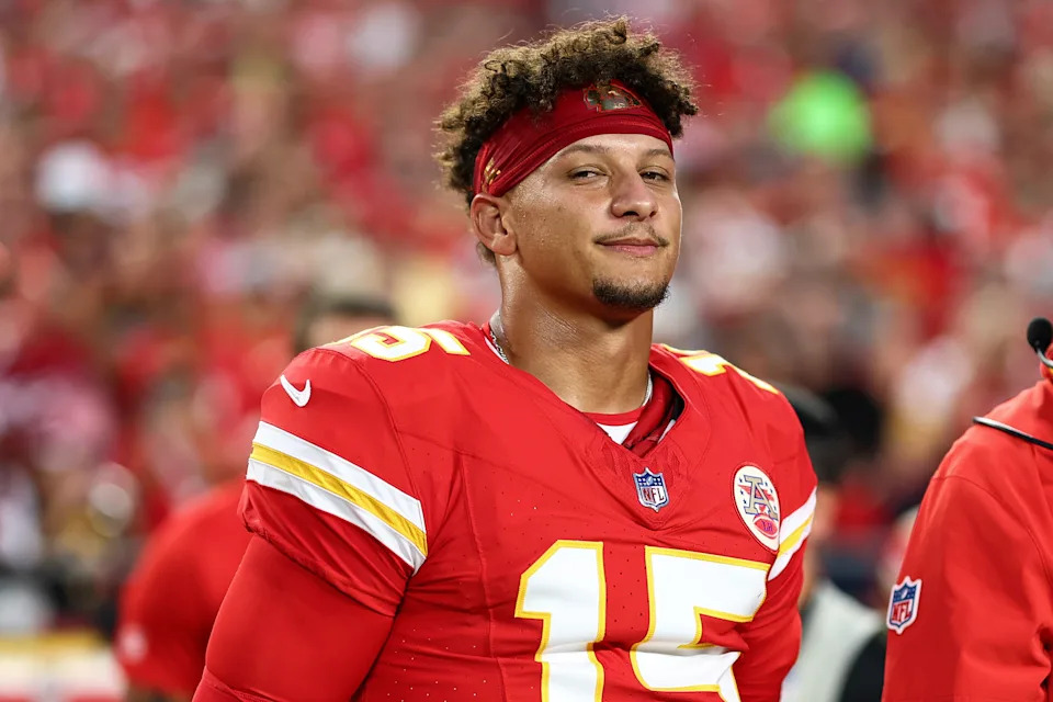 Patrick Mahomes and the Chiefs will have plenty of prime-time games in 2025. (Photo by Kevin Sabitus/Getty Images)