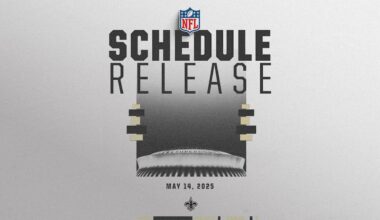 2025 NFL Schedule to be released on May 14