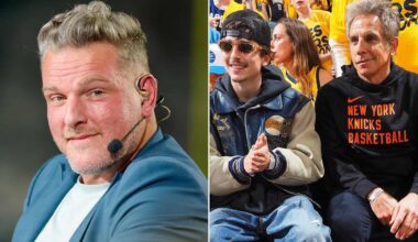 Ben Stiller Slams Pat McAfee for 'Weird' Comments About Him, Timothée Chalamet, and Spike Lee at Knicks Game