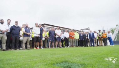 Patriots Celebrate Topping Off Ceremony for New State-of-the-Art Training Facility