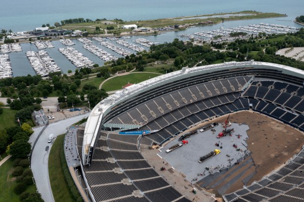 Soldier Field and Museum Campus can be seen July 25,...