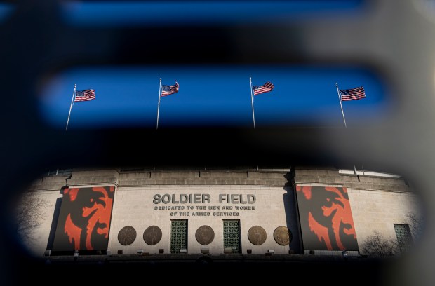 Soldier Field on Dec. 18, 2022. (Brian Cassella/Chicago Tribune)