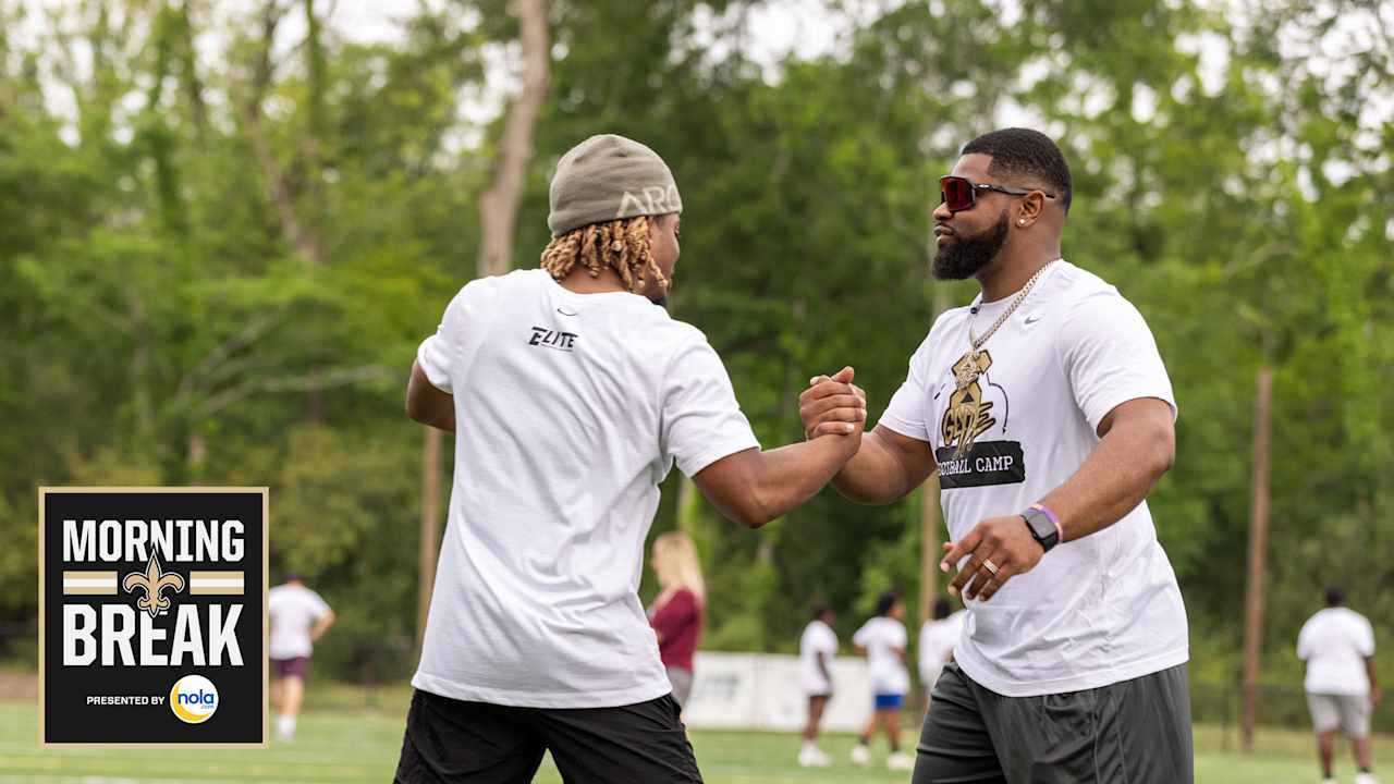 ​Saints players spend time in the community prior to 2025 NFL Draft