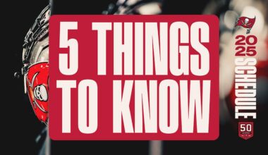 5 Things To Know About The Tampa Bay Buccaneers' 2025 Schedule Release