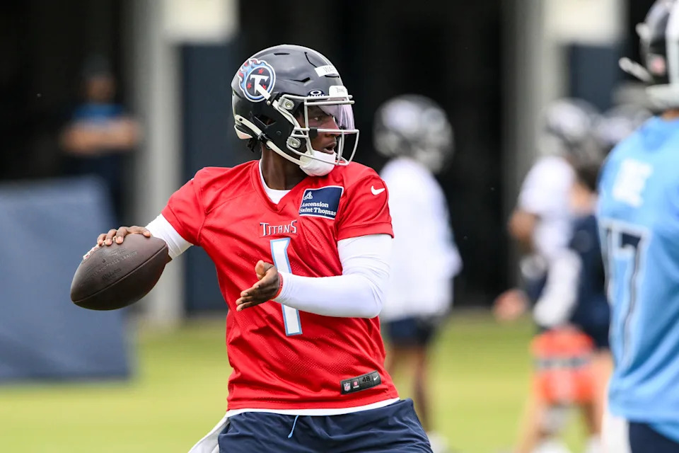 Cam Ward's officially a Tennessee Titan. (Steve Roberts-Imagn Images)