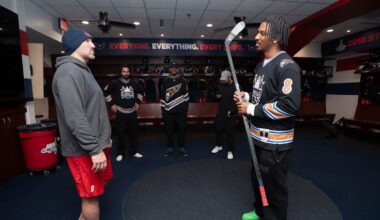 Jayden Daniels' night out with the Caps - Washington Commanders