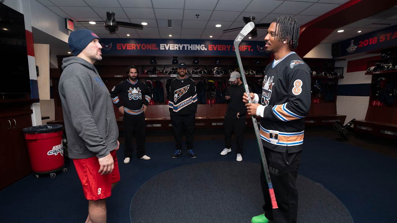 Jayden Daniels' night out with the Caps - Washington Commanders