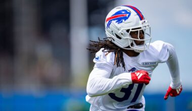 Maxwell Hairston reunites with UK teammate, defensive line additions asses first day of Bills rookie minicamp
