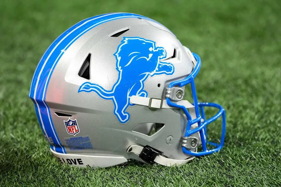 A Detroit Lions helmetJunfu Han / USA TODAY NETWORK via Imagn Images