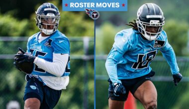 Titans Add WR TJ Sheffield and TE Drake Dabney After Rookie Minicamp Tryout While Also Waiving Two Others