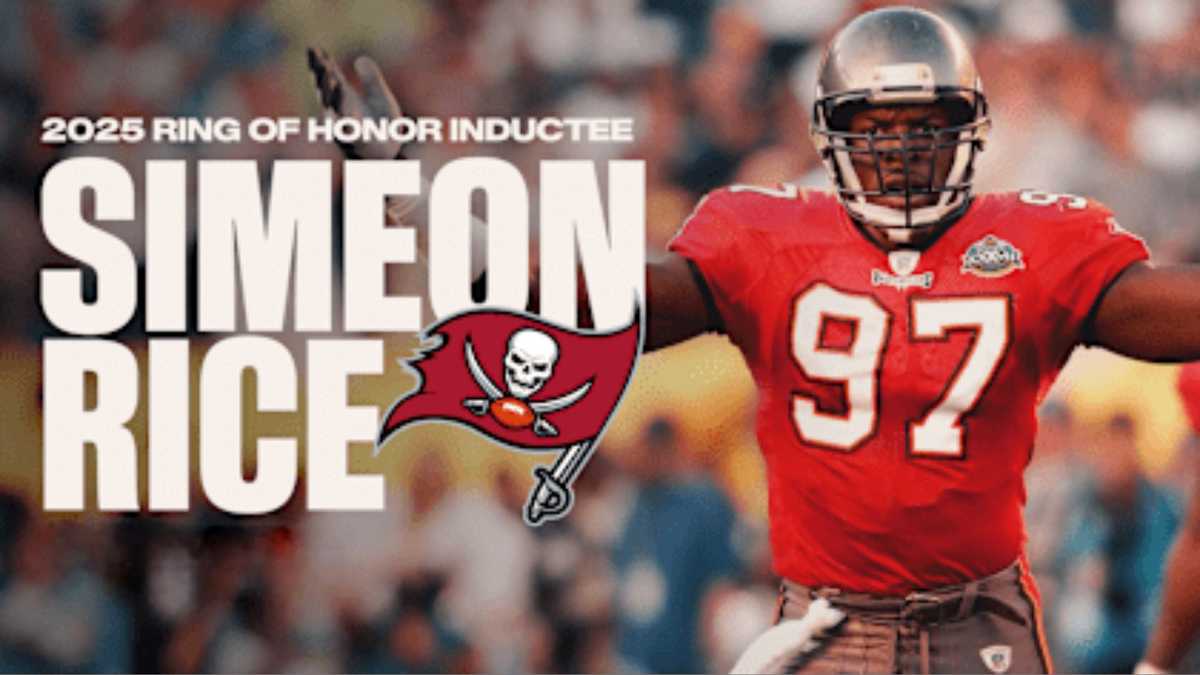 SIMEON RICE TO BE INDUCTED INTO BUCCANEERS RING OF HONOR