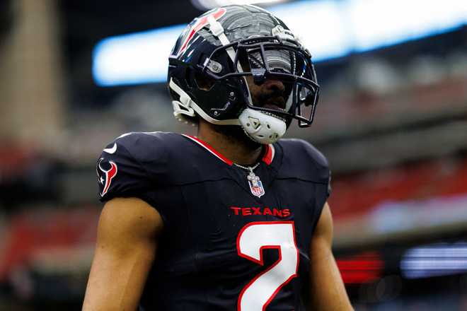 HOUSTON, TEXAS - JANUARY 11: Wide receiver Robert Woods #2 of the Houston Texans stands on the field prior to an AFC Wild Card game against the Los Angeles Chargers at NRG Stadium on January 11, 2025 in Houston, Texas. (Photo by Brooke Sutton/Getty Images)