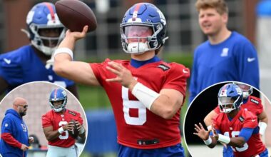 Giants QB impressions at OTAs as Jaxson Dart flashes potential