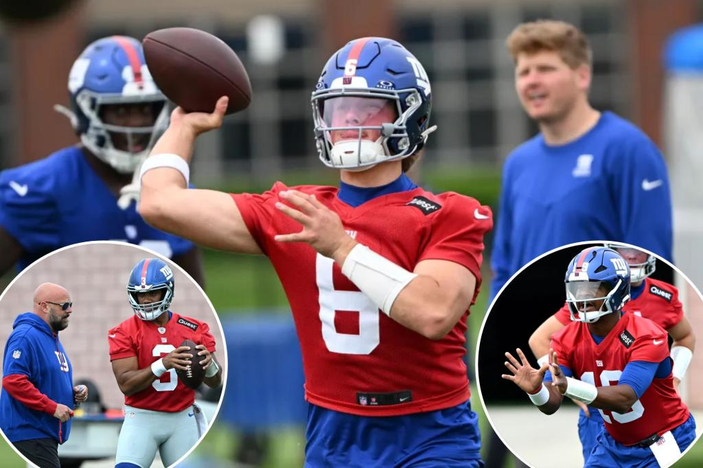 Giants QB impressions at OTAs as Jaxson Dart flashes potential