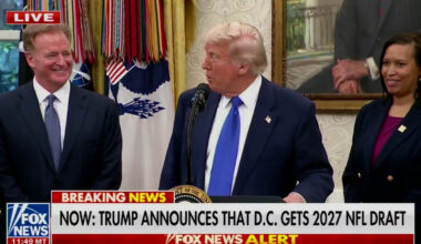 Roger Goodell-President Trump press conference drew scrutiny