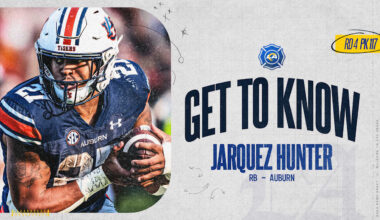 Get to know new Rams RB Jarquez Hunter