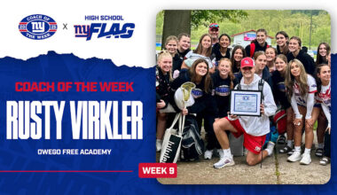 Giants name Owego's John 'Rusty' Virkler Flag Football Coach of the Week