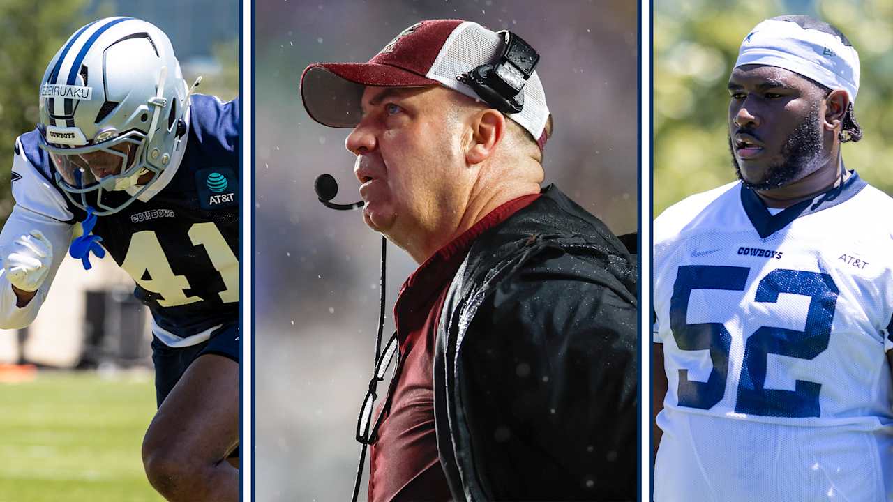 Bill O'Brien on coaching Donovan Ezeiruaku and Tyler Booker, fits with Cowboys, more