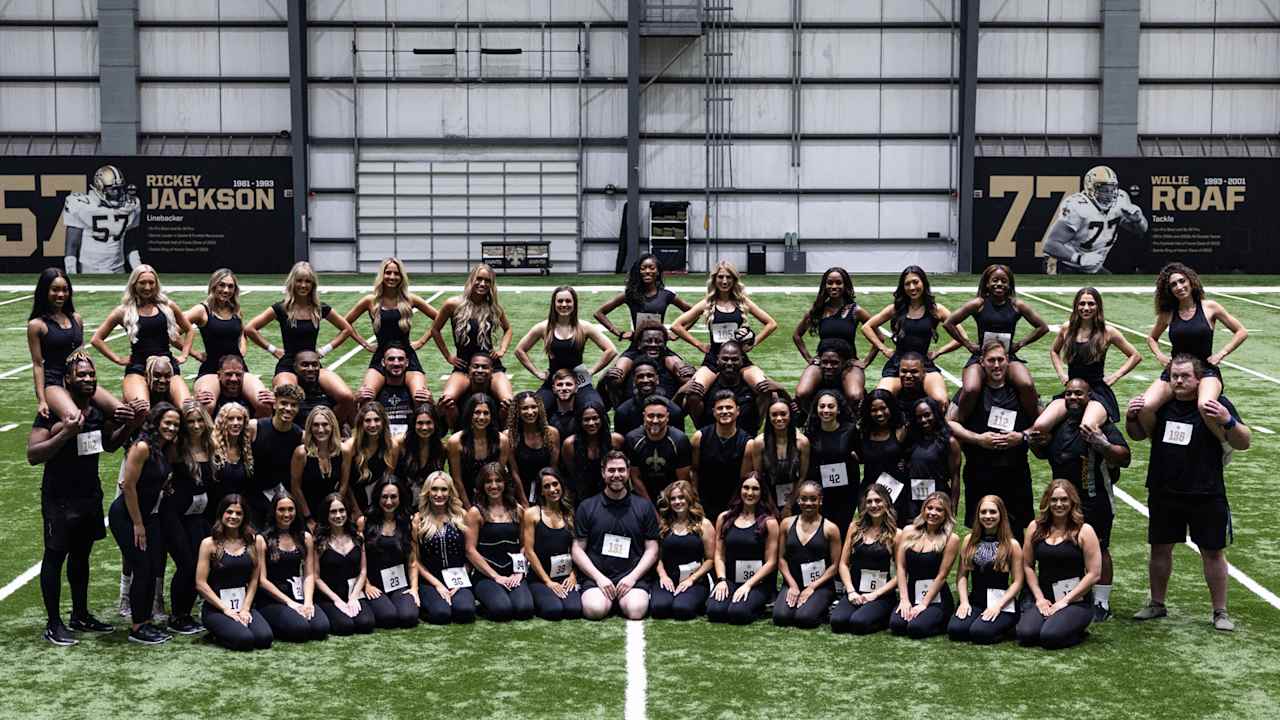 Photos: 2025 Saints Cheer Krewe Auditions | Day 1 Preliminaries - New Orleans Saints | NewOrleansSaints.com