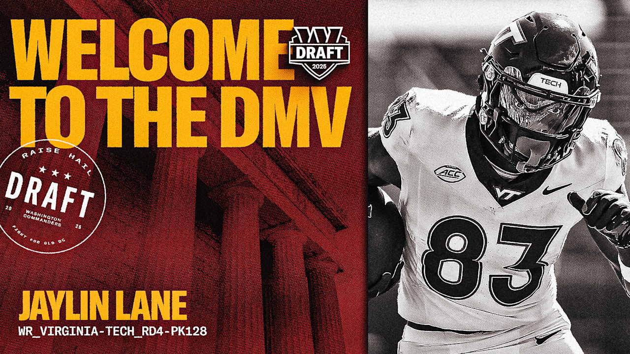 Commanders draft WR Jaylin Lane with 128th overall pick