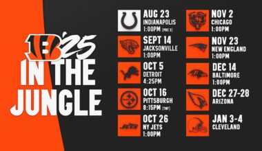 Bengals 2025 Schedule Trends To Know