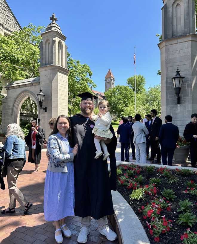 james hurst graduates with a masters in business