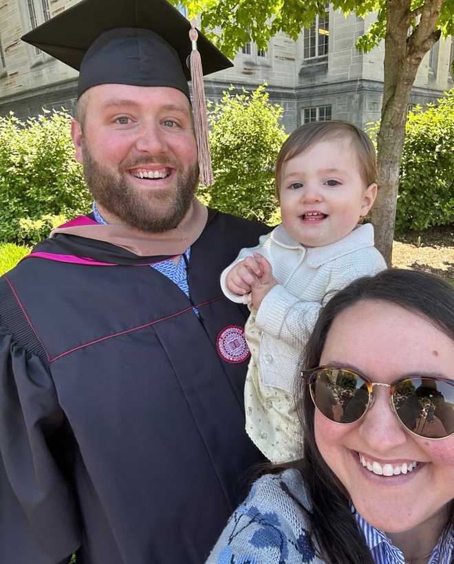 james hurst graduates with a masters in business