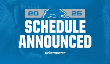 Detroit Lions announce 2025 schedule