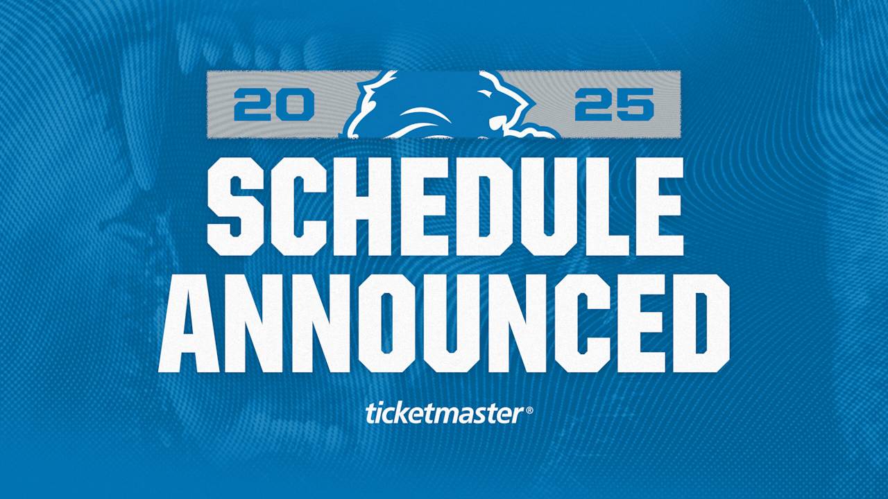 Detroit Lions announce 2025 schedule