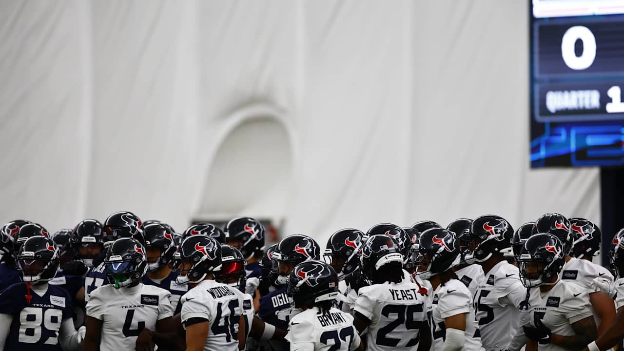 The offensive line, Offensive Coordinator Nick Caley and joint practices were key topics of disucssion on the first day of the Houston Texans OTAs.