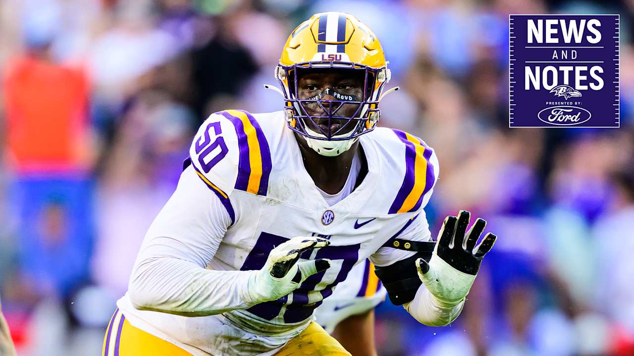 News & Notes: Rookie Emery Jones Jr. Sidelined by Labrum Injury - Baltimore Ravens