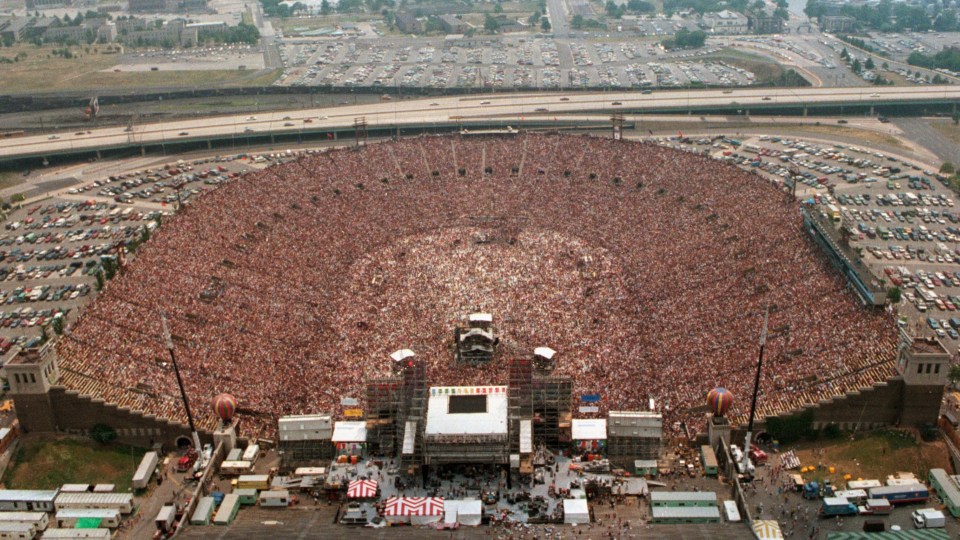 JFK Stadium was used for concerts and sports before being condemned