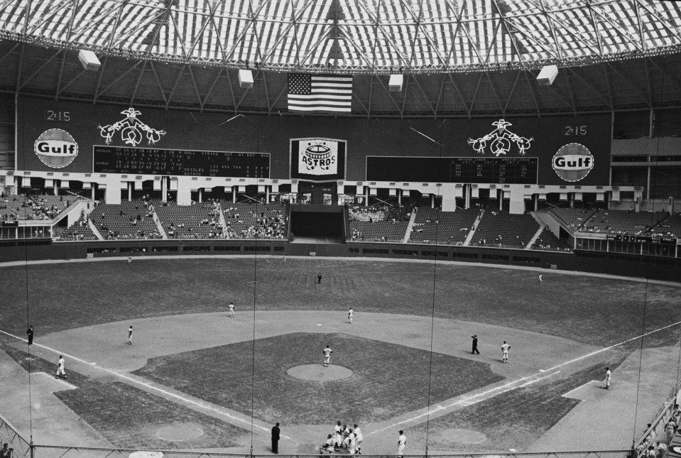 The Astrodome in Houston, Texas during its prime days as a state-of-the-art venue
