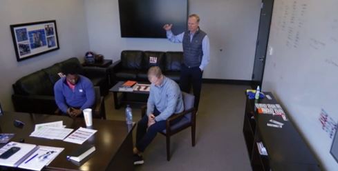 Giants co-owner John Mara gets an update on Saquon Barkley