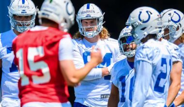 Tyler Warren blends in, and stands out, during Colts' rookie minicamp