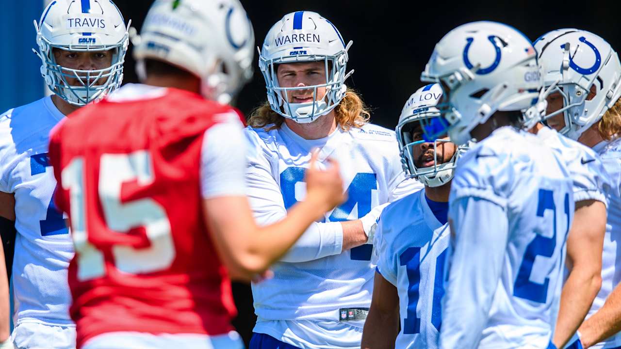 Tyler Warren blends in, and stands out, during Colts' rookie minicamp