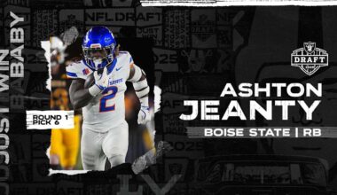 Raiders select Ashton Jeanty with the No. 6 overall pick in the 2025 NFL Draft
