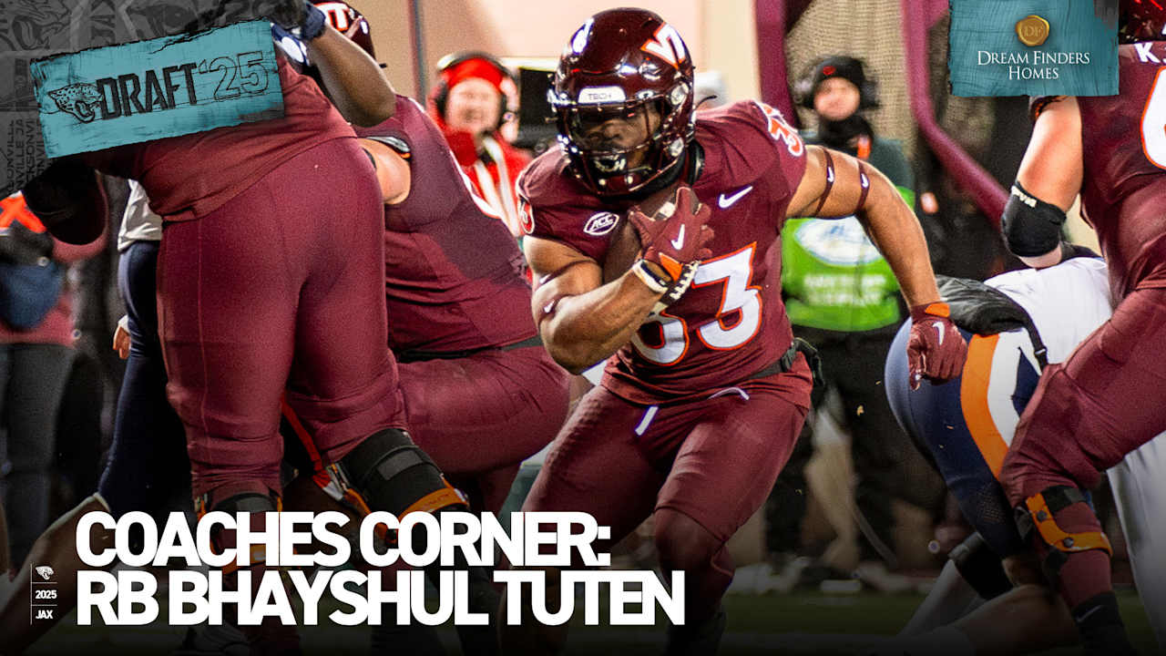 Virginia Tech’s Running Backs Coach Loves the Fit of Bhayshul Tuten Landing in Jacksonville