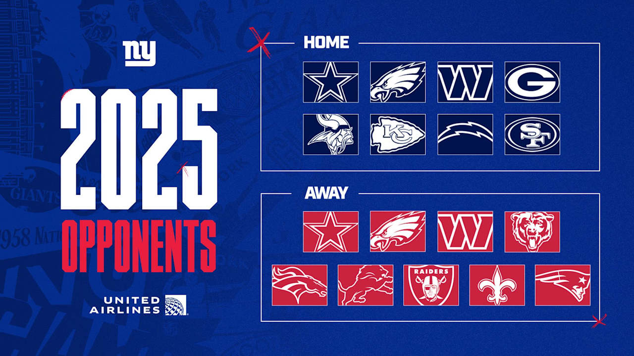NFL schedule to be released May 14: View Giants' 2025 opponents