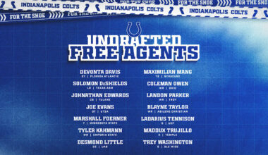 Colts sign 14 undrafted free agents