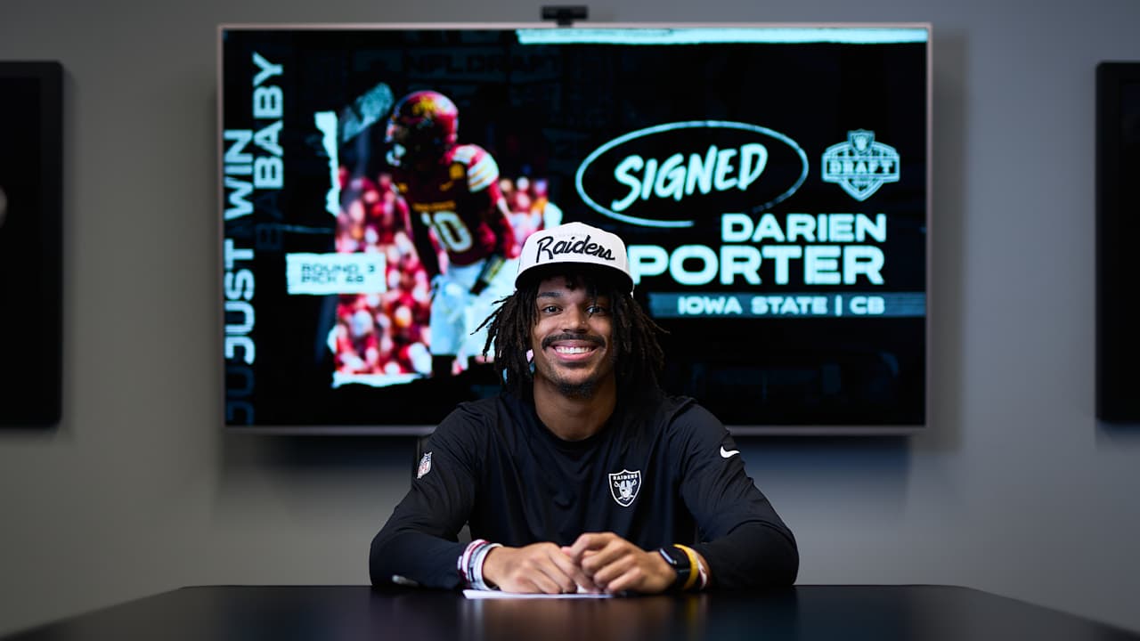 Raiders sign third-round pick CB Darien Porter