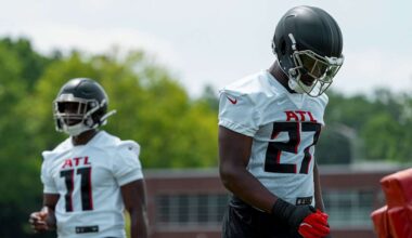 Falcons’ rookie pass rushers enter minicamp ‘excited to work’  