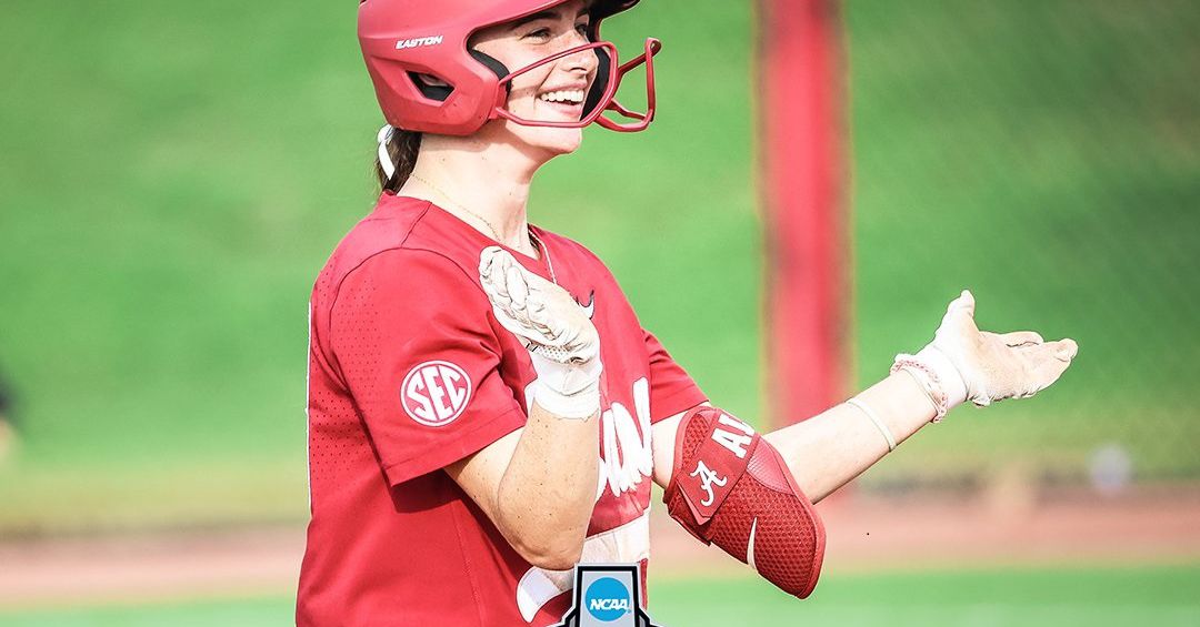 Alabama Crimson Tide Tops the Hokies, Takes NCAA Softball Regional