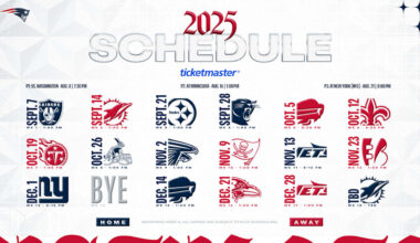 Patriots Announce 2025 Schedule