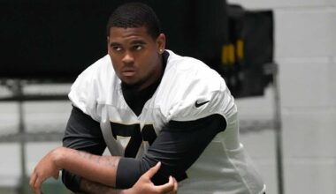 Rookie Kelvin Banks Jr. unbothered with sampling several positions along New Orleans Saints offensive line