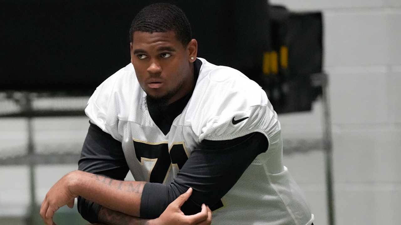 Rookie Kelvin Banks Jr. unbothered with sampling several positions along New Orleans Saints offensive line