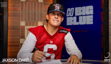 QB Jaxson Dart, No. 25 overall draft pick, signs rookie contract