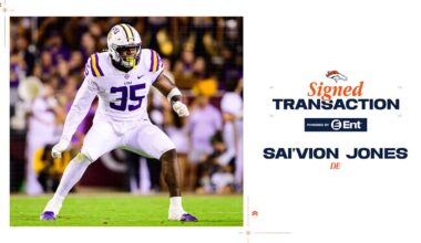Broncos DE Sai’vion Jones signs rookie contract