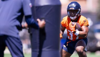 Broncos RB RJ Harvey shows potential with vision, pass-catching ability at rookie minicamp