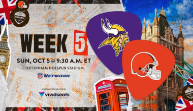 Browns set to host the Vikings in London in Week 5